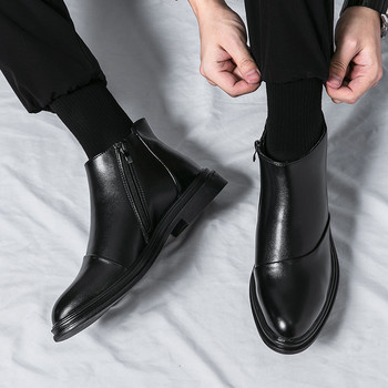 Μπότες Αστραγάλου Ανδρικές μπότες Μόδα Ανδρικά παπούτσια για ενήλικες Chelsea Παπούτσια Επαγγελματικά Επίσημα Παπούτσια Classic Casual Δερμάτινη μπότα