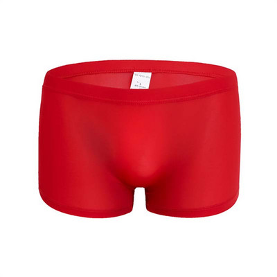 Ανδρικά κιλότα Ανδρικά εσώρουχα από μετάξι πάγου χωρίς ραφή μονόχρωμα εξαιρετικά λεπτά αναπνεύσιμα μποξερ σορτς για ανδρικά σώβρακα Μπόξερ σορτς