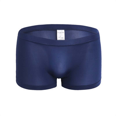 Ανδρικά κιλότα Ανδρικά εσώρουχα από μετάξι πάγου χωρίς ραφή μονόχρωμα εξαιρετικά λεπτά αναπνεύσιμα μποξερ σορτς για ανδρικά σώβρακα Μπόξερ σορτς