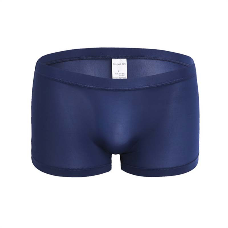 Ανδρικά κιλότα Ανδρικά εσώρουχα από μετάξι πάγου χωρίς ραφή μονόχρωμα εξαιρετικά λεπτά αναπνεύσιμα μποξερ σορτς για ανδρικά σώβρακα Μπόξερ σορτς