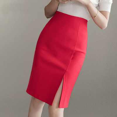 Fuste creion de birou în stil simplu pentru doamne, elegante, toate se potrivesc, cu talie înaltă, fuste subțiri, pentru femei, clasice, vintage, casual