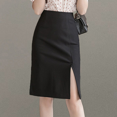 Fuste creion de birou în stil simplu pentru doamne, elegante, toate se potrivesc, cu talie înaltă, fuste subțiri, pentru femei, clasice, vintage, casual
