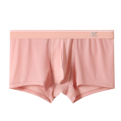 Novo ljetno muško donje rublje Ledena svila Brzo sušeće muške bokserice Prozračne gaćice od najlonske tkanine Jednobojni bikini niskog struka Mladi muški