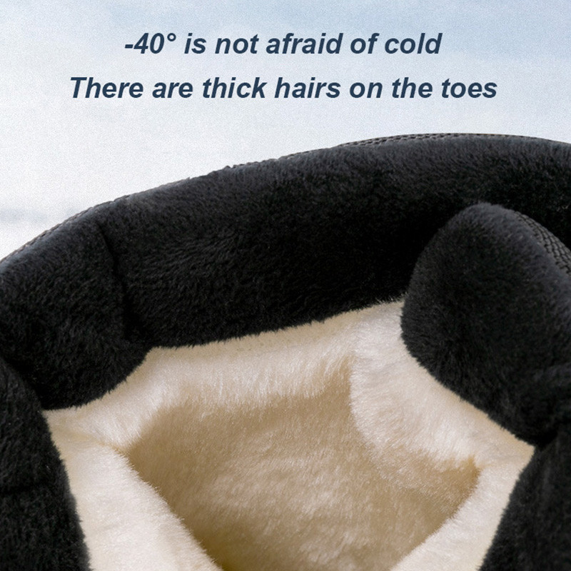 Cizme pentru bărbați, pantofi de zăpadă în aer liber, pantofi ușori, înalți, impermeabili, cizme de pluș, pantofi de cauciuc, pentru bărbați.