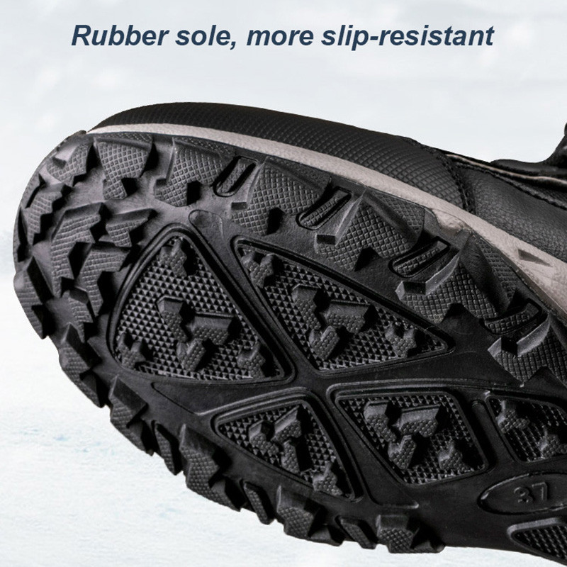 Cizme pentru bărbați, pantofi de zăpadă în aer liber, pantofi ușori, înalți, impermeabili, cizme de pluș, pantofi de cauciuc, pentru bărbați.