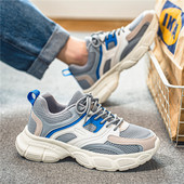 Muške cipele za slobodno vrijeme Muška proljetna moda Prozračne ravne tenisice na vezanje Muške tenisice za hodanje Tenis Masculino Zapatillas Hombre