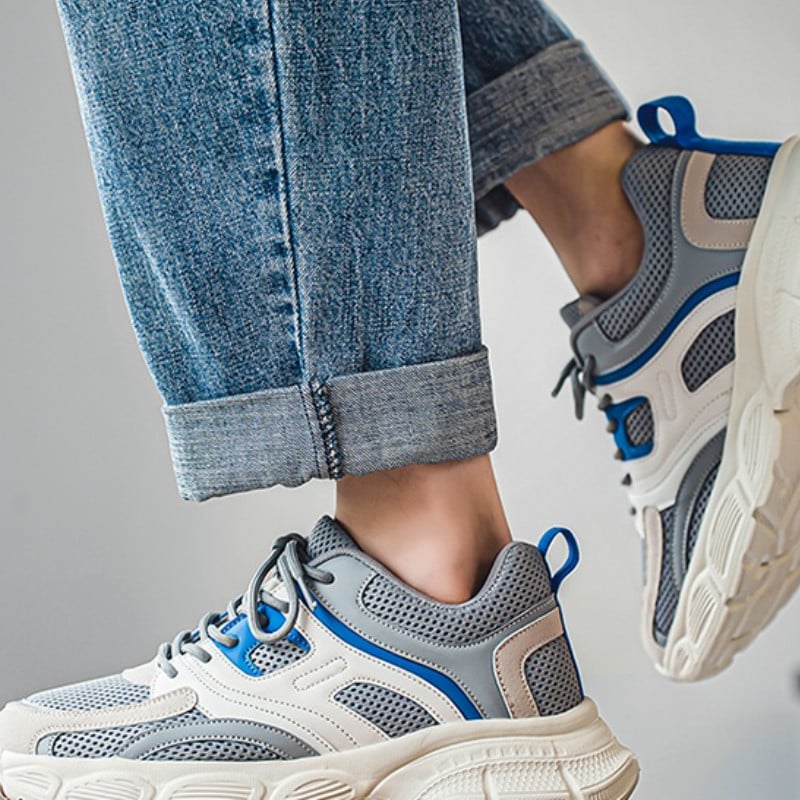 Muške cipele za slobodno vrijeme Muška proljetna moda Prozračne ravne tenisice na vezanje Muške tenisice za hodanje Tenis Masculino Zapatillas Hombre