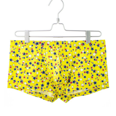 Spodná bielizeň Pánske Sexy Vrecko Vyduté Nohavičky Pánske Hviezdna Potlač Trunks Pánske Ice Silk Boxerky Mäkké Nohavičky Priedušné Šípkové Nohavičky
