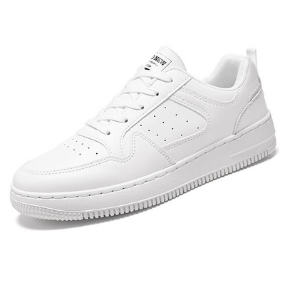 Nouă primăvară, cu fund plat, cap rotund, respirabil, ocazional, anti-alunecare, deodorant, confortabil, totul, tendință, solid, pantofi vulcanizați pentru bărbați