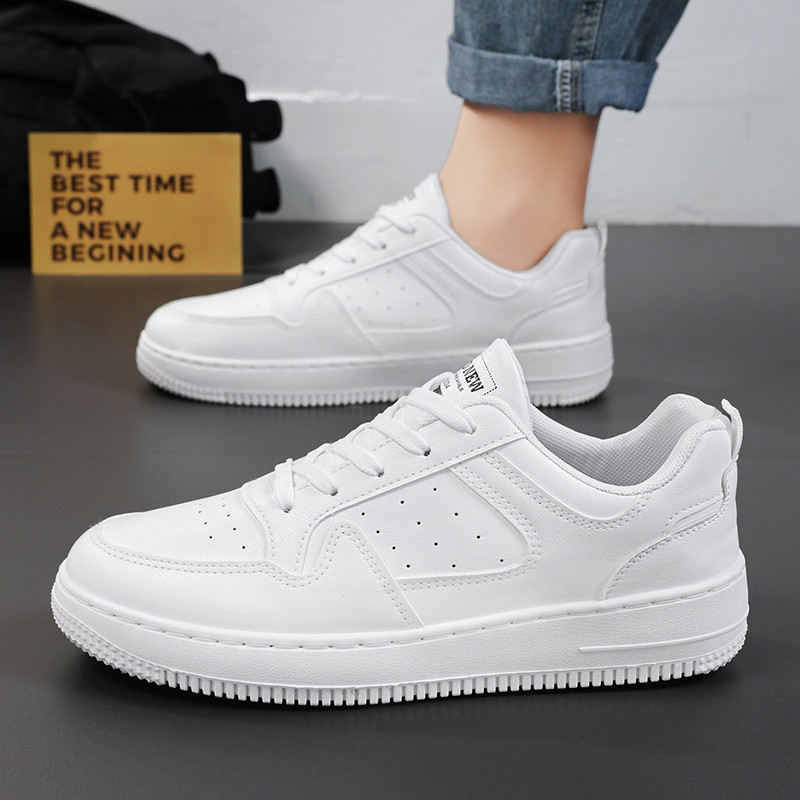 Nouă primăvară, cu fund plat, cap rotund, respirabil, ocazional, anti-alunecare, deodorant, confortabil, totul, tendință, solid, pantofi vulcanizați pentru bărbați