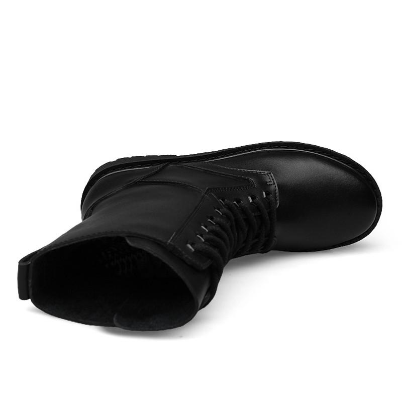 VRYHEID Unisex-Suaugusiųjų batai Vyrams ir Moteriškiems Žieminiai Šilti Koviniai Batai Neslystantys Odos Kariniai Batai Armijai Didelis Dydis 35-52