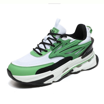 Nove proljetne mrežaste muške ležerne tenisice na vezanje za 2023., modne, neklizajuće, prozračne, udobne, sažete jednobojne cipele za sve za muškarce