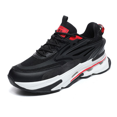 Nove proljetne mrežaste muške ležerne tenisice na vezanje za 2023., modne, neklizajuće, prozračne, udobne, sažete jednobojne cipele za sve za muškarce