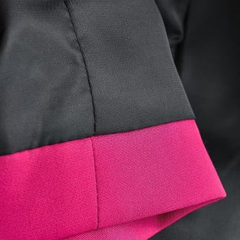 KEYANKETIAN Νέο Γυναικείο γιλέκο με μονό στήθος ροζ κόκκινο κοστούμι με λαιμόκοψη σε V λαιμόκοψη, ασύμμετρο λεπτό αμάνικο γιλέκο