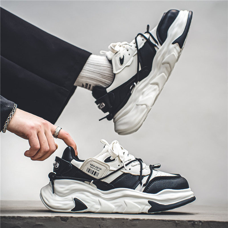 Modne tenisice Lagane muške cipele za slobodno vrijeme Prozračna muška obuća Cipela za hodanje na vezanje Sportske tenisice za trčanje veće veličine