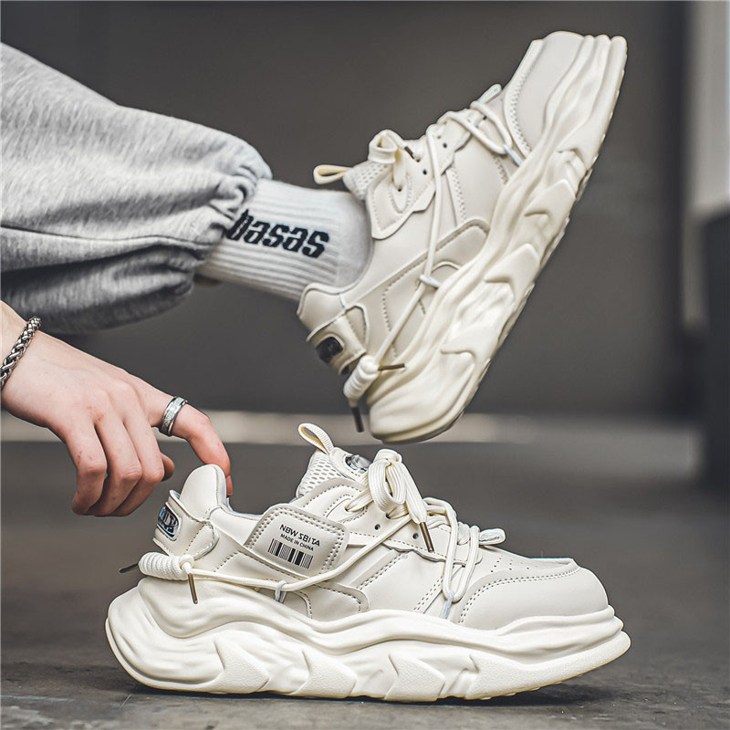 Modne tenisice Lagane muške cipele za slobodno vrijeme Prozračna muška obuća Cipela za hodanje na vezanje Sportske tenisice za trčanje veće veličine