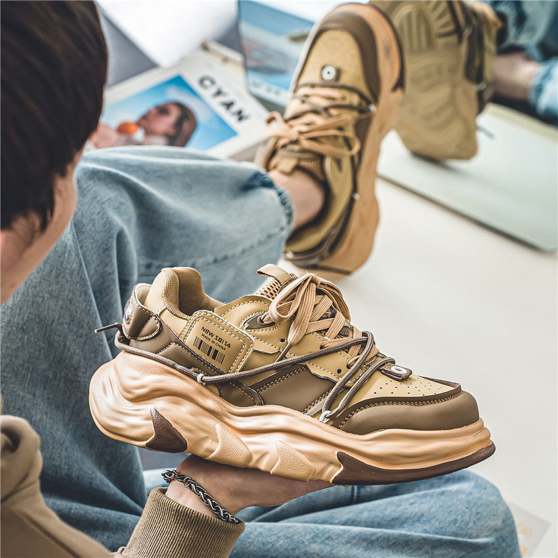 Modne tenisice Lagane muške cipele za slobodno vrijeme Prozračna muška obuća Cipela za hodanje na vezanje Sportske tenisice za trčanje veće veličine