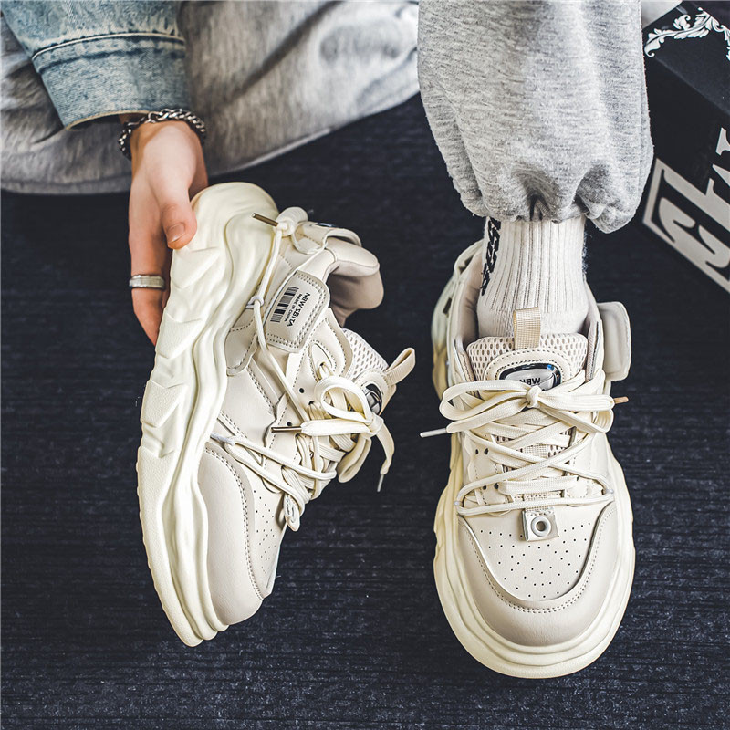 Modne tenisice Lagane muške cipele za slobodno vrijeme Prozračna muška obuća Cipela za hodanje na vezanje Sportske tenisice za trčanje veće veličine