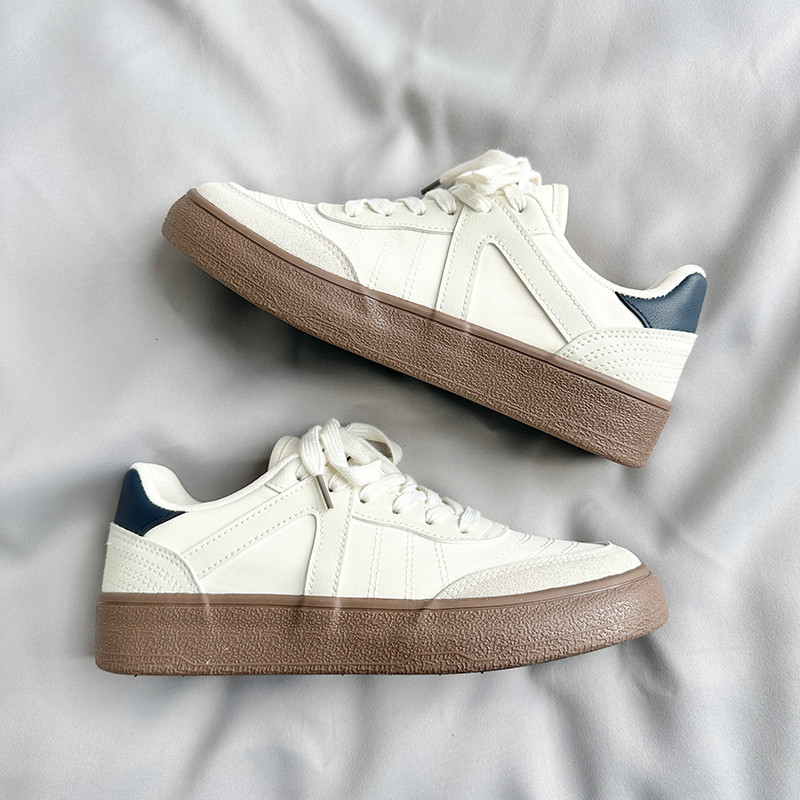 Muške vulkanizirane cipele Proljetne okrugle prste Čipkane ravne donje ležerne neklizajuće udobne meke donje svestrane trendi cipele za muškarce