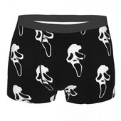 Scream Sidney Prescott Film Horror Slasher Ghost Face Chiloți Homme Chiloți Lenjerie de corp pentru bărbați Pantaloni scurți sexy Boxer