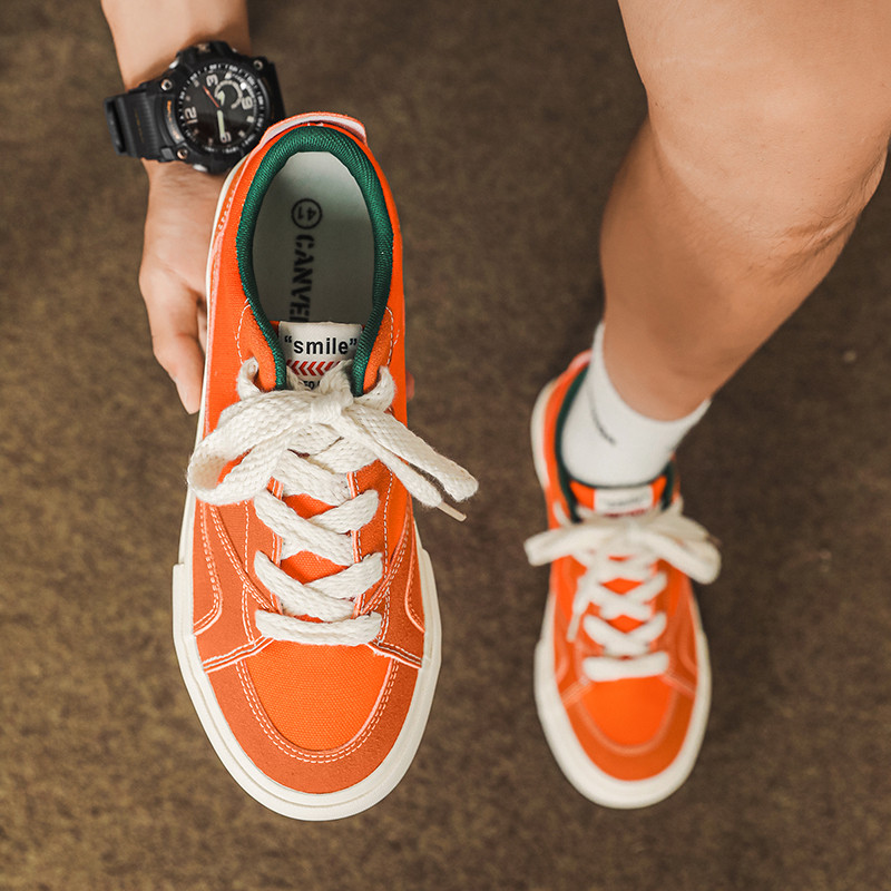 Pantofi casual din pânză cu șireturi pentru bărbați 2023, pantofi noi de toamnă pentru bărbați, pantofi solizi, în aer liber, pentru bărbați, pantofi vulcanizați de mică adâncime pentru bărbați