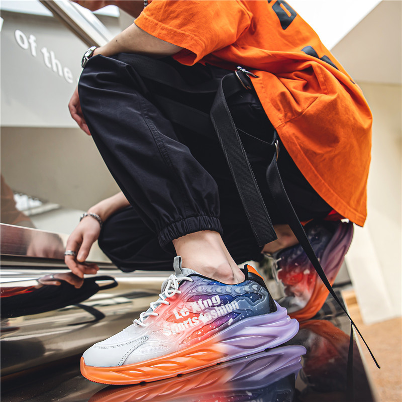 2023 Nové jarné šnurovacie priedušné tenisky pre mužov, ležérne vonkajšie, protišmykové, pohodlné, všestranné, plytké, vulkanizované topánky