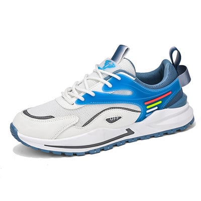 2023 Nové jarné ploché sieťované ležérne pánske tenisky, módne outdoorové, protišmykové, pohodlné, mäkké, priedušné, pevné topánky pre mužov