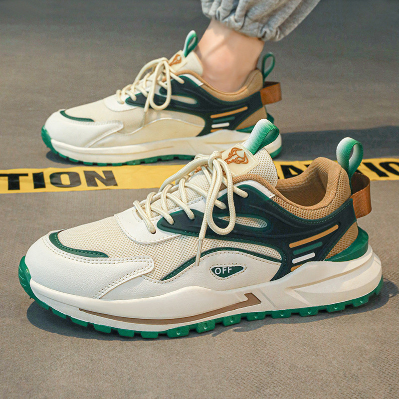 2023 Nové jarné ploché sieťované ležérne pánske tenisky, módne outdoorové, protišmykové, pohodlné, mäkké, priedušné, pevné topánky pre mužov