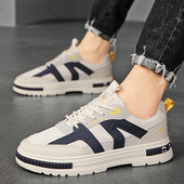 Pánske topánky 2022 Nové módne tenisky pre mužov Kožené topánky Pohodlné ľahké ležérne topánky Vonkajšia turistická obuv Plus Size