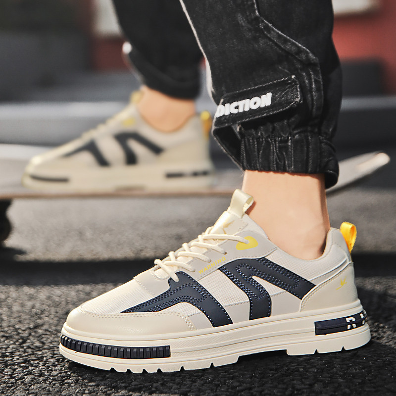 Pánske topánky 2022 Nové módne tenisky pre mužov Kožené topánky Pohodlné ľahké ležérne topánky Vonkajšia turistická obuv Plus Size