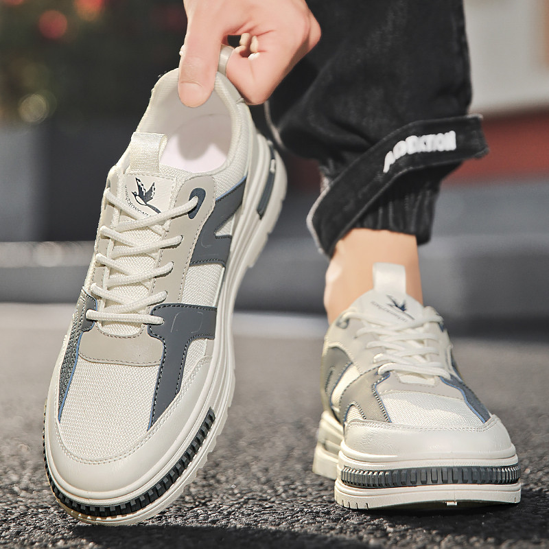 Pánske topánky 2022 Nové módne tenisky pre mužov Kožené topánky Pohodlné ľahké ležérne topánky Vonkajšia turistická obuv Plus Size