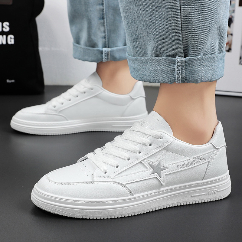 Proljetne, ležerne, okrugle vrhove, ravne donje strane, modne na vezanje, neklizajuće, dezodoransne, udobne, prozračne, svestrane muške tenisice