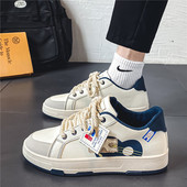 2023 Nou de primăvară cu fund plat șiret pentru bărbați un singur pantof casual în aer liber anti-alunecare confortabil talpă moale versatil pantofi solidi pentru bărbați