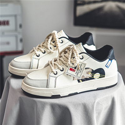 2023 Nou de primăvară cu fund plat șiret pentru bărbați un singur pantof casual în aer liber anti-alunecare confortabil talpă moale versatil pantofi solidi pentru bărbați