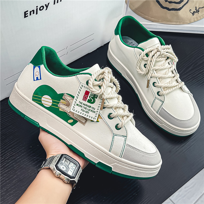 2023 Nou de primăvară cu fund plat șiret pentru bărbați un singur pantof casual în aer liber anti-alunecare confortabil talpă moale versatil pantofi solidi pentru bărbați