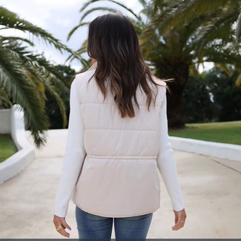 Punji pamučni prsluk Ženska nova jesen-zima 2023. Kratki široki ležerni prsluk Ženska modna jakna bez rukava velike veličine