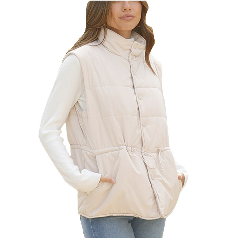 Punji pamučni prsluk Ženska nova jesen-zima 2023. Kratki široki ležerni prsluk Ženska modna jakna bez rukava velike veličine