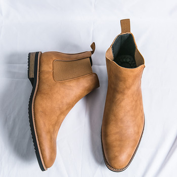 Chelsea Boots Ανδρικά Suede Leather Decent Ανδρικά μποτάκια αυθεντικά κοντά casual παπούτσια Βρετανικού στυλ Χειμερινές μπότες Zapatillas Hombre