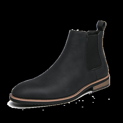 Chelsea čizme Muške antilop kože Pristojne muške gležnjače Originalne kratke cipele za slobodno vrijeme Zimske čizme u britanskom stilu Zapatillas Hombre