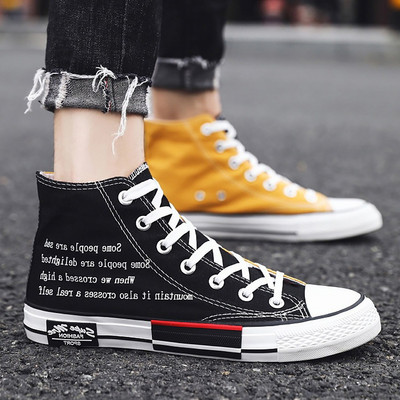 Feerldi Luksuzne tenisice Muške platnene sportske cipele Visoke muške tenisice Dizajnerske dvobojne espadrile Vulkanske cipele