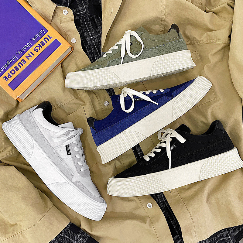 Pantofi casual pentru bărbați, pantofi de alergare, pantofi pentru studenți, pantofi de bord, comozi cu platformă, bărbați 2023