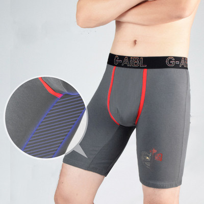 Ανδρικά εσώρουχα Μπόξερ Σορτς Βαμβακερά Πανίτες Ανδρική στάμπα αναπνεύσιμη θήκη με μεσαίο μακρύ πόδι Σώβρακο Ανδρικό μπαούλο Cueca Calzoncillo