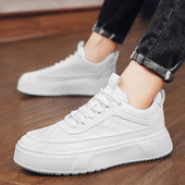 2023 Pantofi ocazional pentru bărbați, pantofi ușoare, respirabili, pantofi pentru bărbați, pantofi cu șireturi, albi, pentru călătorii de afaceri, Tenis masculin