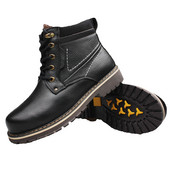 Čizme za snijeg Zimske čizme od kože za koža Muške zimske cipele Tople ručne izrade