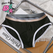 [Bloom the love] Slip din bumbac moale pentru bărbați Slip pentru bărbați Slip confortabil Cuecas Masculina Homme Boxershorts M-3XL C6139