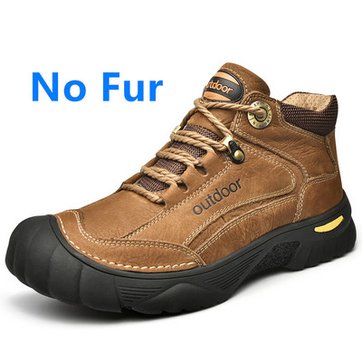 Pantofi pentru bărbați, la modă, de marcă de lux, cizme pentru bărbați, design nou, cizme de drumeție în aer liber, pentru bărbați, ocazional, iarnă, neagră, piele confortabile