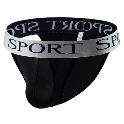 Muške ledeno svilene bikini gaćice Gaćice Donje rublje Torbica s izbočenim preponama Gaćice Elastični pojas Gaćice Prozirne mekane kratke gaćice