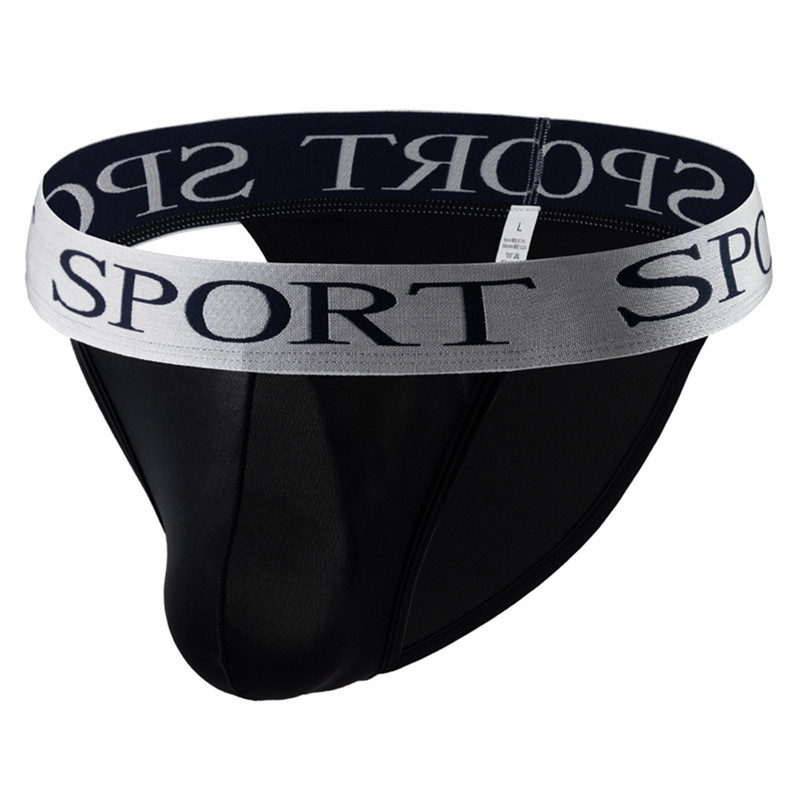 Muške ledeno svilene bikini gaćice Gaćice Donje rublje Torbica s izbočenim preponama Gaćice Elastični pojas Gaćice Prozirne mekane kratke gaćice