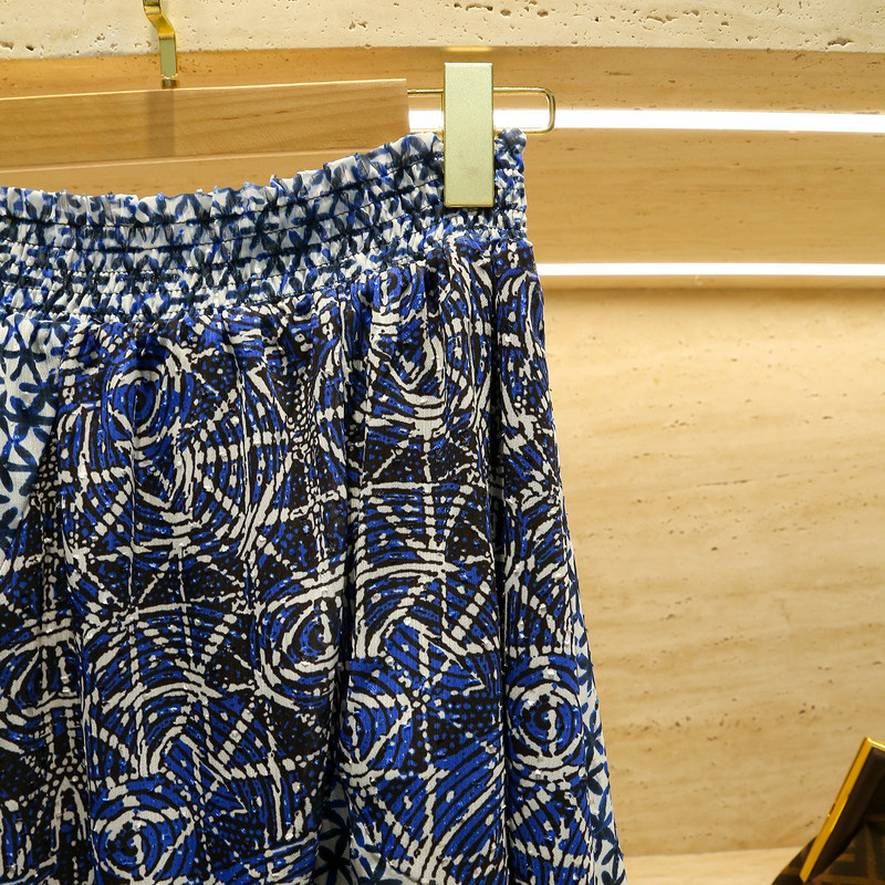 Jar/Leto 2022 Asymetrická sukňa s volánovou potlačou, polodlhá jednodielna zavinovacia sukňa s personalizovaným vzorom