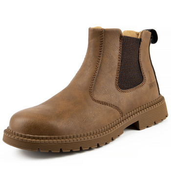 Αδιάβροχες μπότες εργασίας & ασφαλείας Ανδρικές δερμάτινες μπότες Άφθορα ανδρικά παπούτσια εργασίας Χειμερινές μπότες ασφαλείας Ανδρικά παπούτσια από ατσάλι